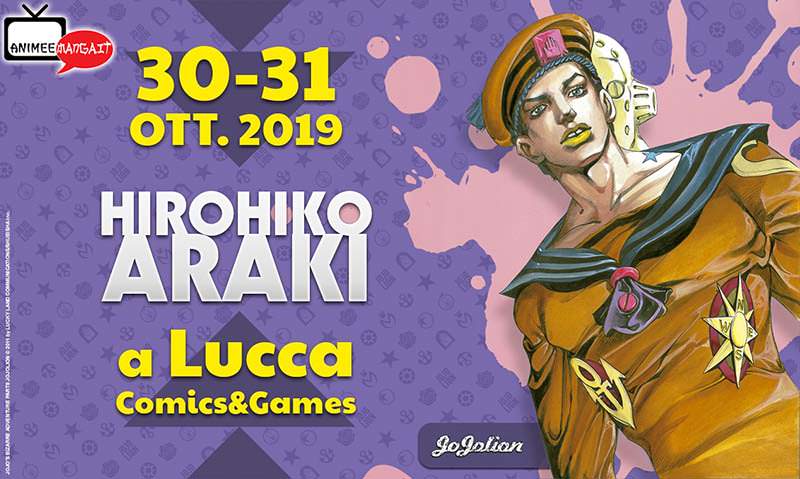 Hirohiko Araki ospite al Lucca Comics & Games!